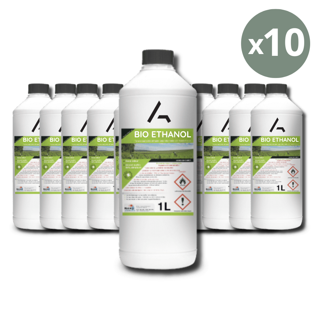 Bioethanol for fireplace 10 liters (10 x 1 liter)